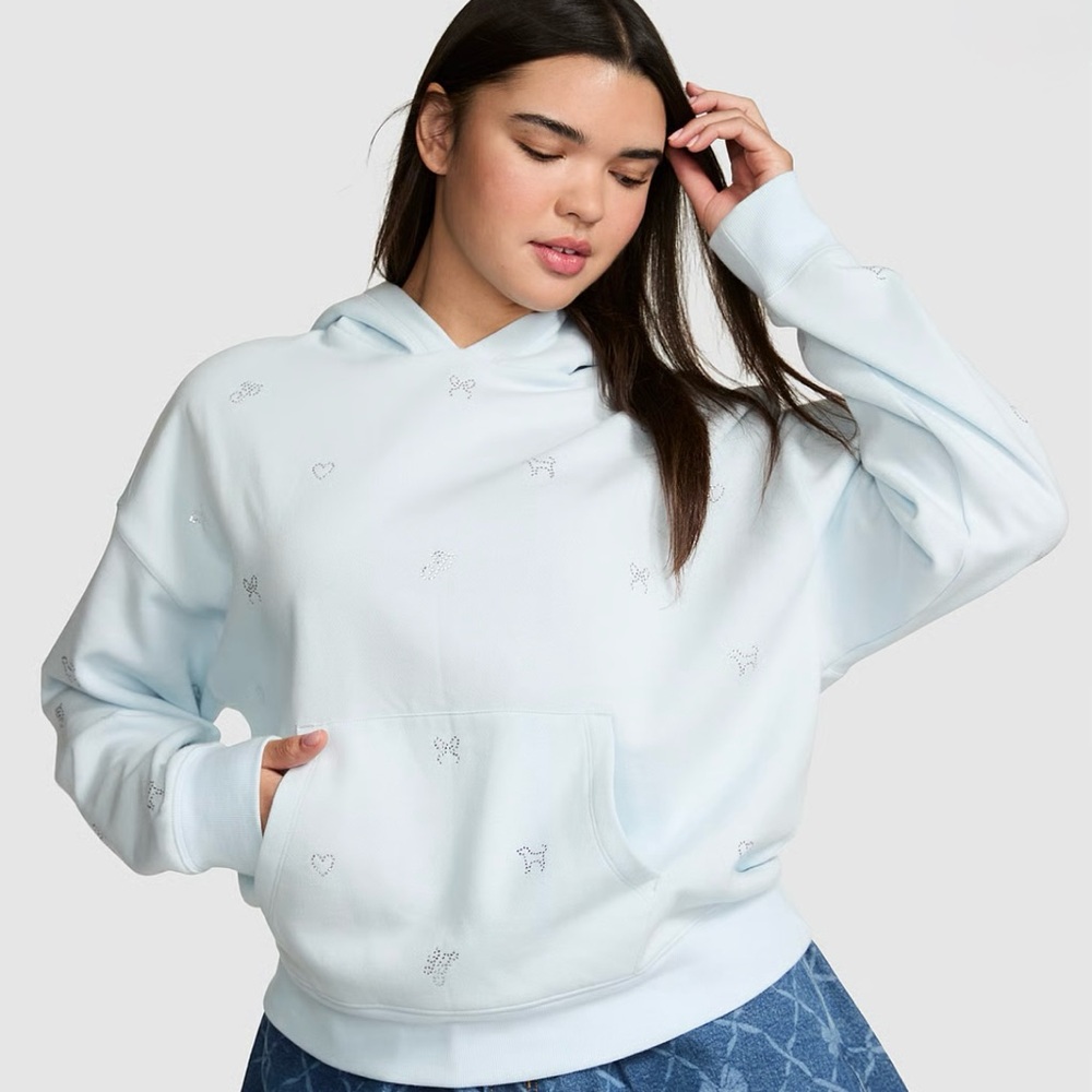 PINK x LoveShackFancy Rhinestone Hoodie